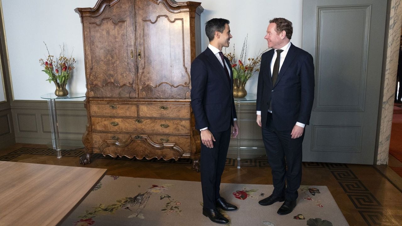 David van Weel bij formateur Jetten. Van Weel wordt minister van Justitie en Veiligheid - ANP