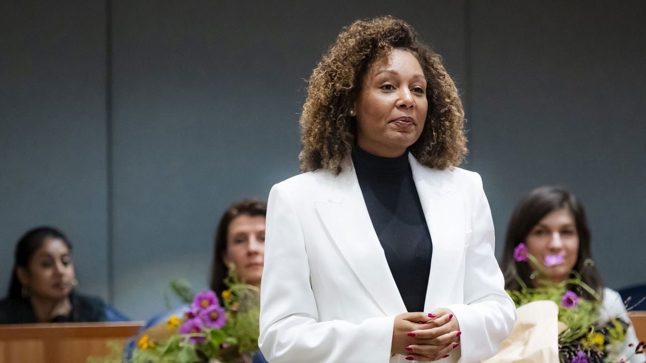 Van Berkel bij haar beëdiging als Tweede Kamerlid in november - ANP