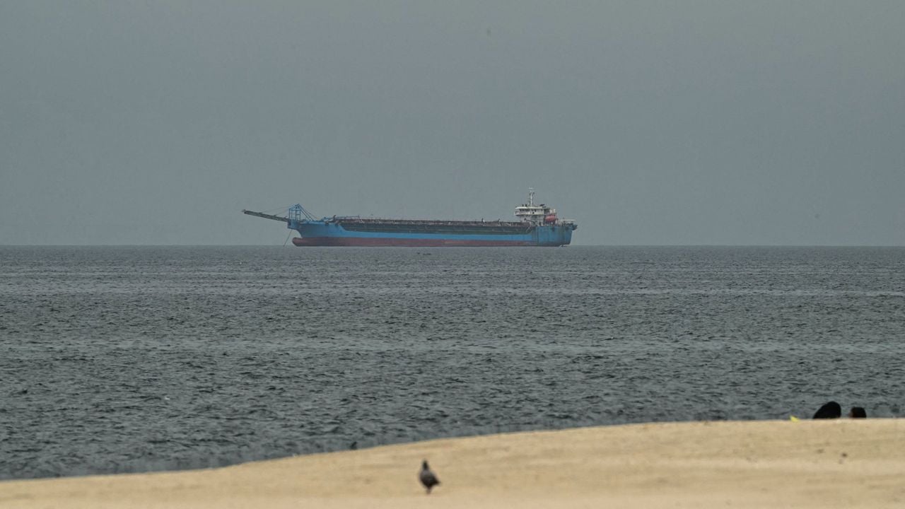 Een schip in de Perzische Golf eerder vandaag (illustratief) - AFP