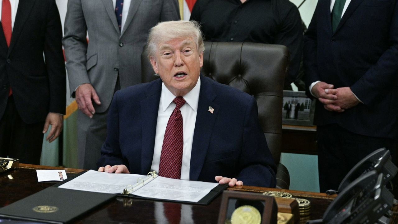 Trump in het Witte Huis - AFP