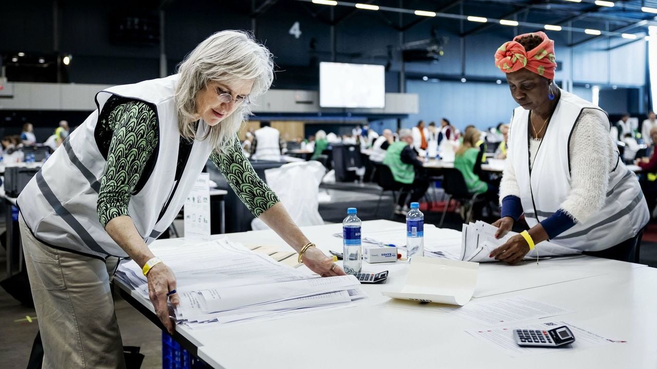 Stemmen tellen op kandidaatsniveau in Rotterdam Ahoy - ANP