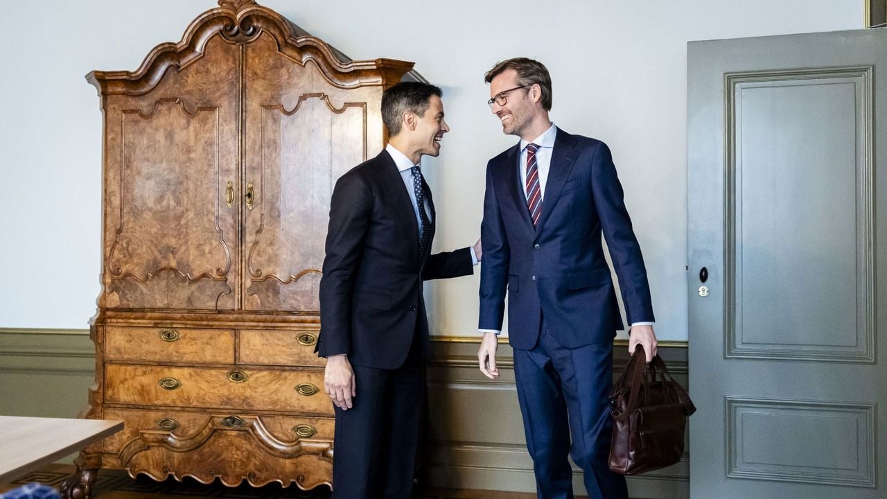 Jetten ontving Sjoerdsma inhet Johan de Witthuis in Den Haag - ANP