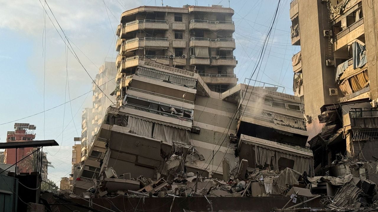 Schade in Beiroet na Israëlische aanvallen - Reuters