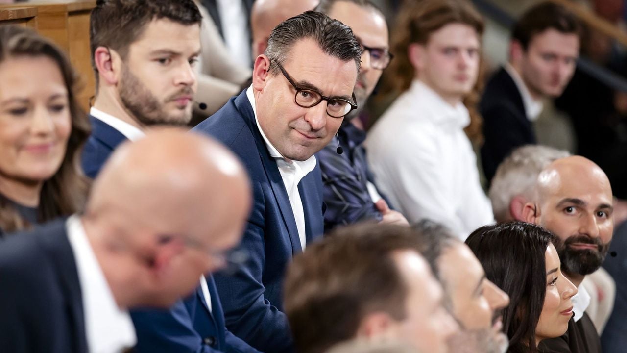 Richard de Mos van Hart voor Den Haag tijdens het slotdebat - ANP