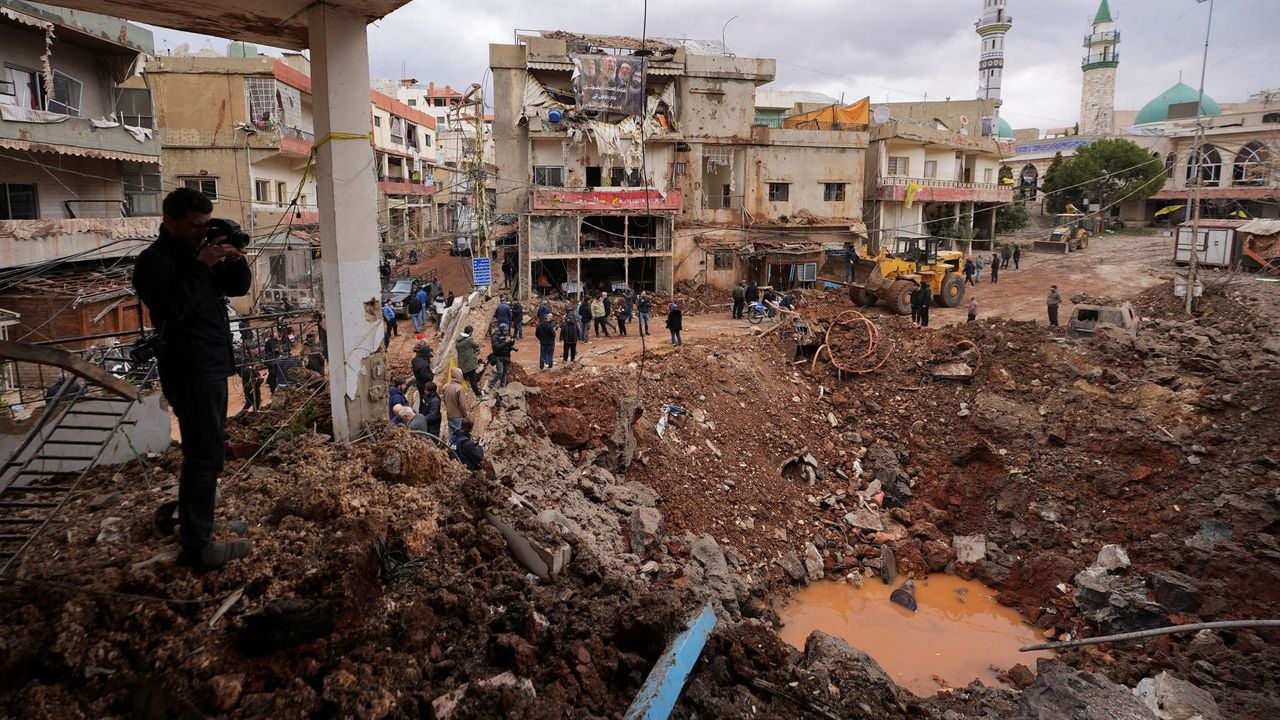 De schade in Nabi Chit - Reuters