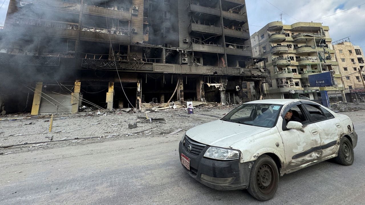 Schade in Beiroet na Israëlische aanvallen - Reuters