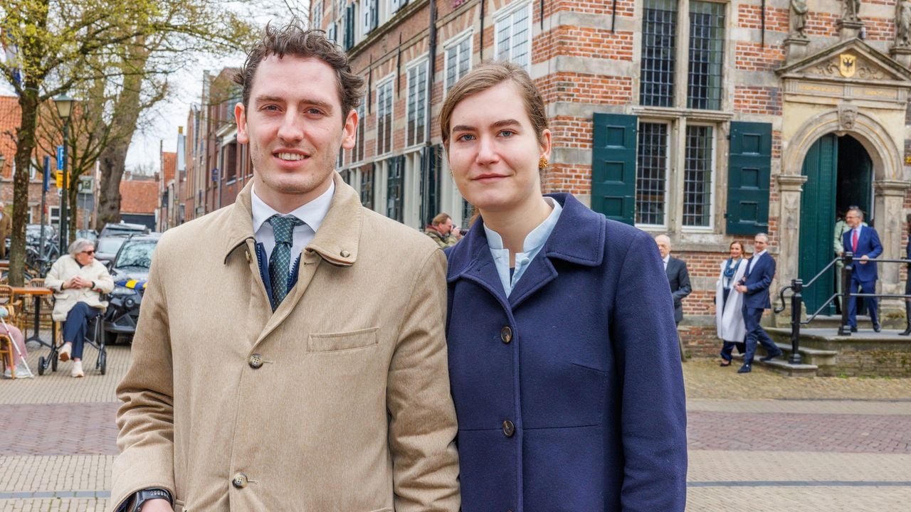 Lidewij de Vos en haar vriend Massimo Etalle, die binnenkort waarschijnlijk in de Tweede Kamer komt. - ANP/Anneke Janssen