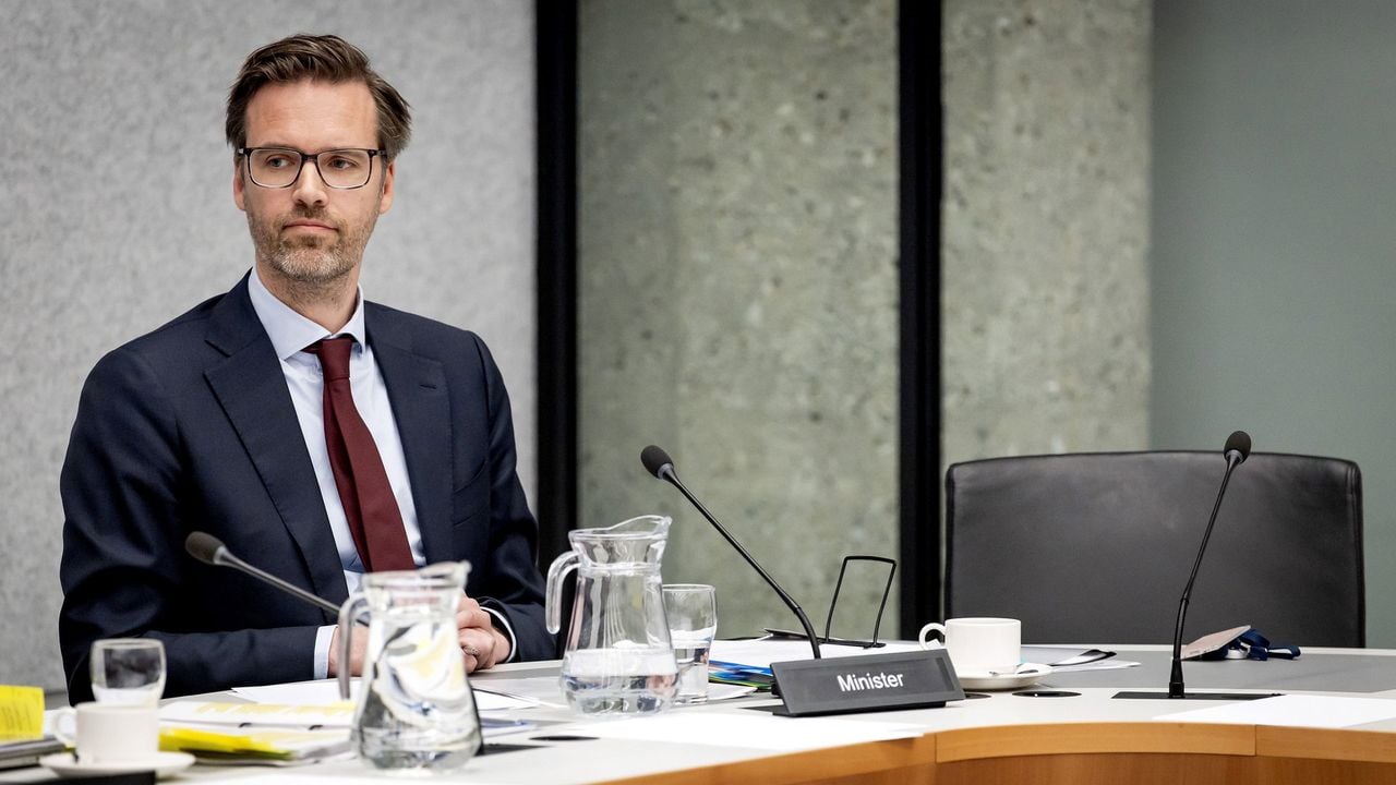 Minister van Buitenlandse Handel en Ontwikkelingssamenwerking Sjoerdsma tijdens het debat - ANP