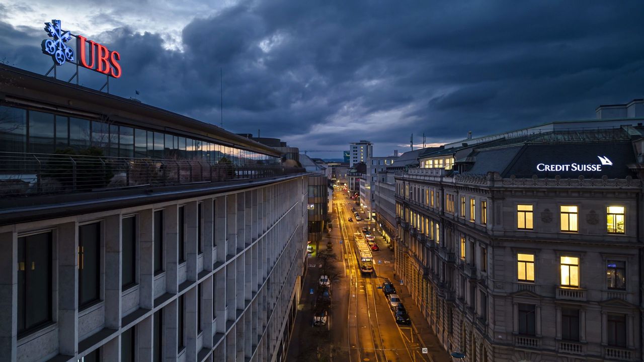 Hoofdkantoren van Zwitserse banken in Zürich - EPA