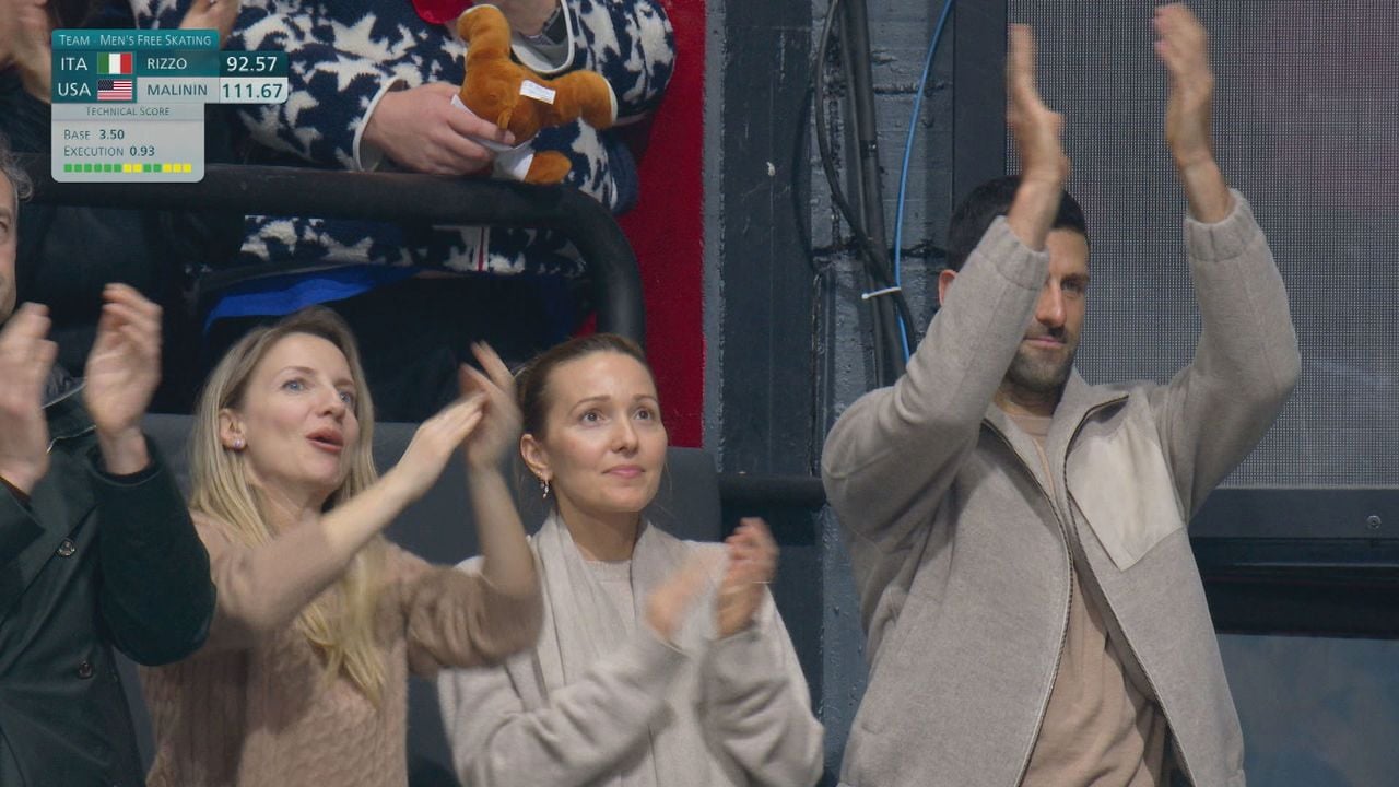 Novak Djokovic applaudisseert voor Malinin - NOS