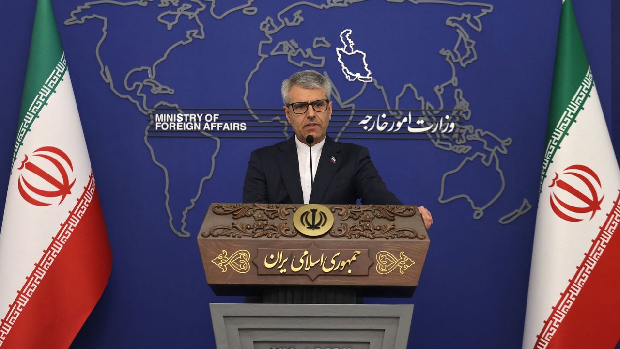 De woordvoerder van het Iraanse ministerie van Buitenlandse Zaken Esmail Baqaei - AFP