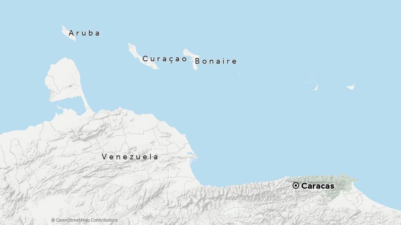 De ABC-eilanden liggen tientallen kilometers uit de Venezolaanse kust - NOS