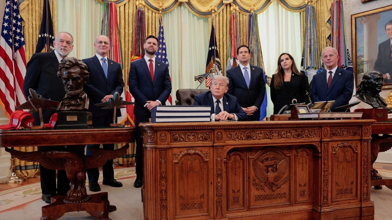 Persconferentie in de Oval Office met de Israëlische en Libanese ambassadeurs - Reuters