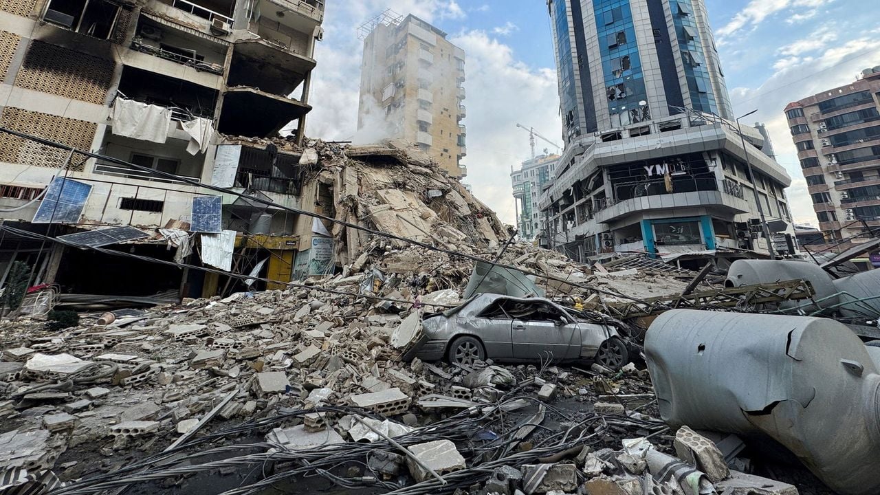 Schade in Beiroet na Israëlische aanvallen - Reuters