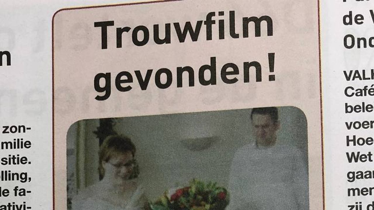 Het berichtje in de lokale krant.