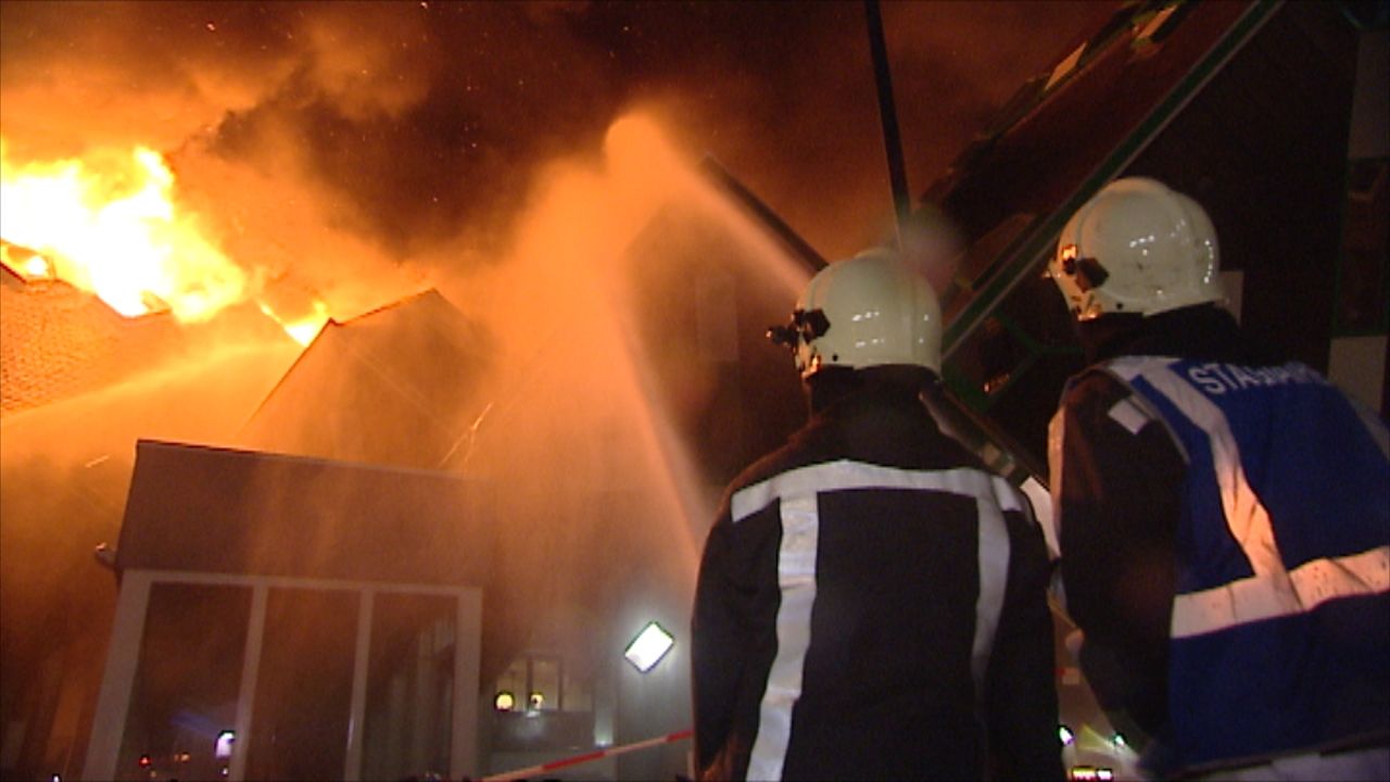 De brand was erg moeilijk te blussen.