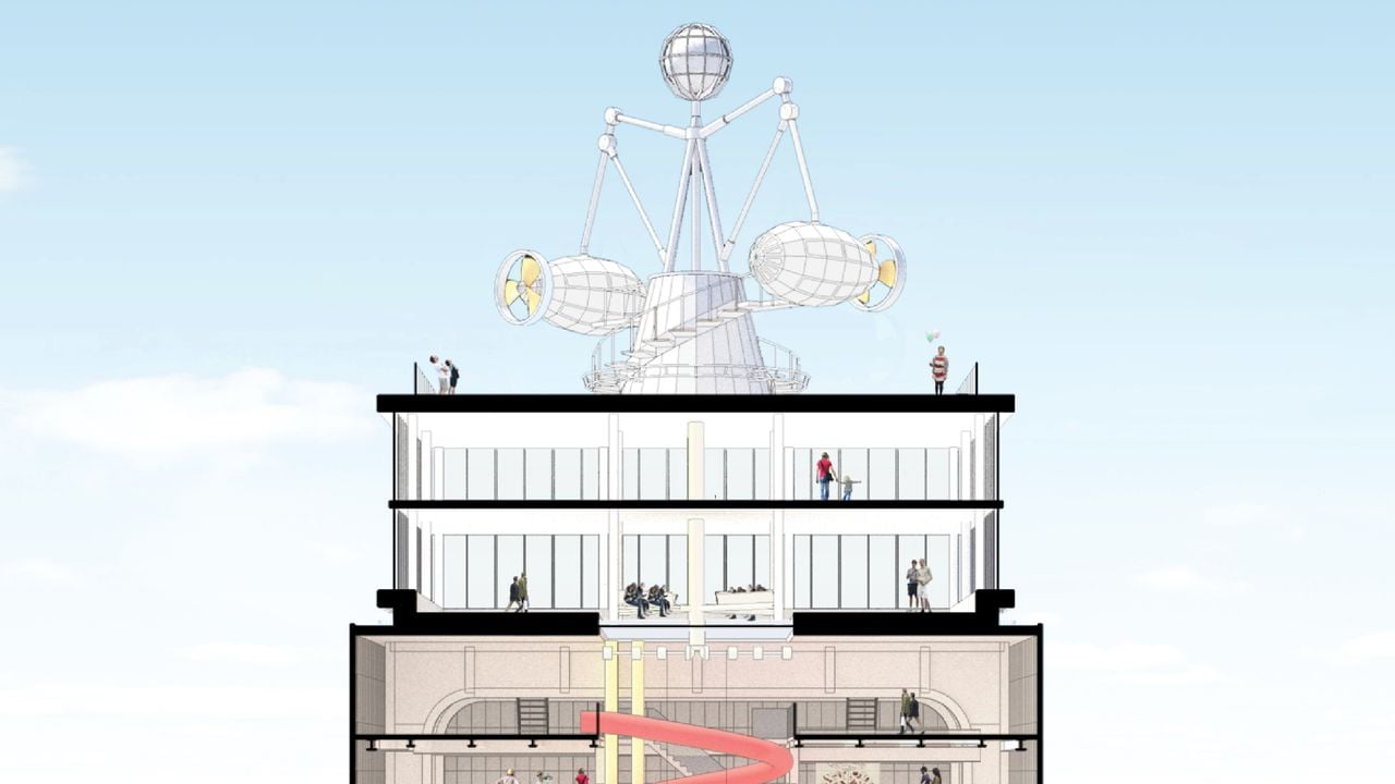 Op het dak komt een heuse zweefmolen (foto: [AIR] Architectuur I Research BV)