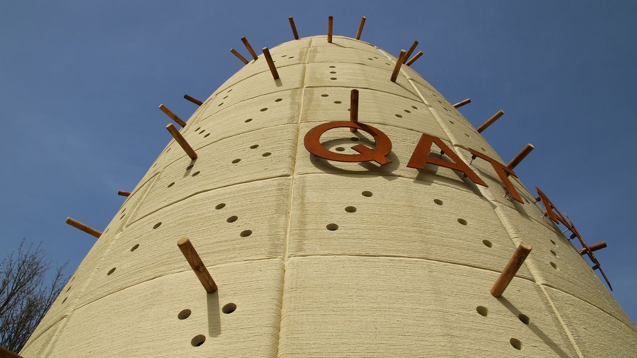 De enorm duiventil. (Foto: Saint-Gobain Weber Beamix). 