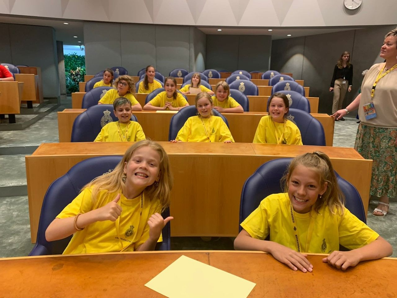 De kinderen van De Borne in de Tweede Kamer (eigen foto)