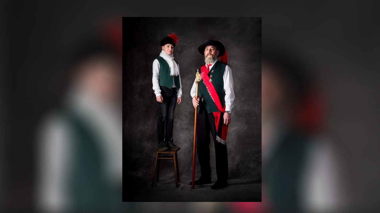 Het oudste en jongste lid op één foto (foto Ida van Boekel).