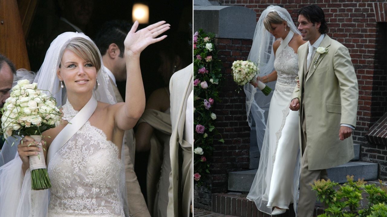 Leontien en Ruud trouwden in Geffen en dat trok veel bekijks (foto: ANP).