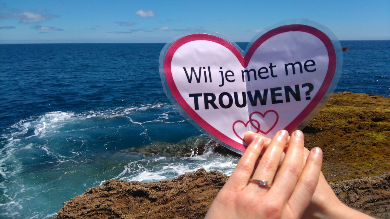 Huwelijksaanzoek van Thijs