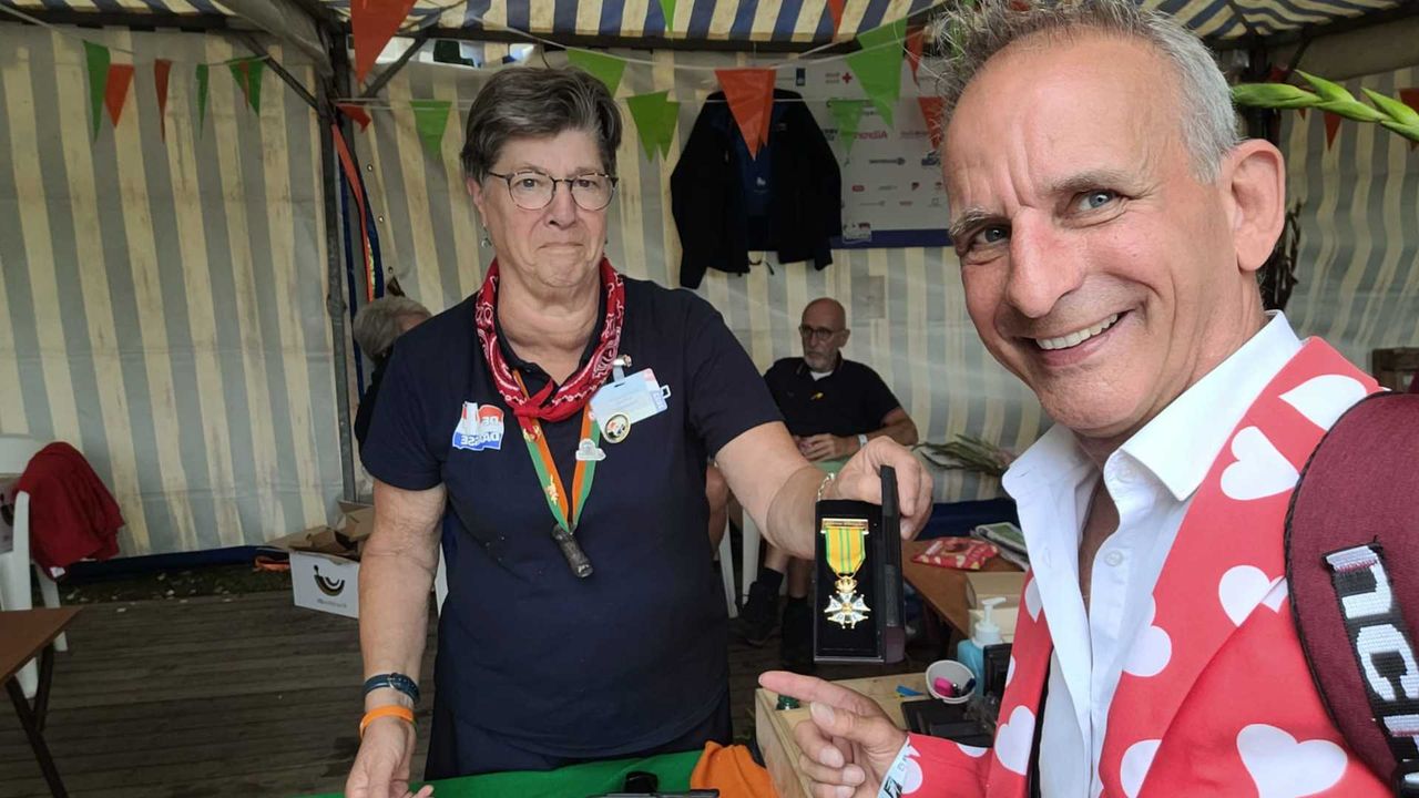 Ook Eindhovenaar Johan Vlemmix haalde een kruisje op (foto: Johan Vlemmix/Instagram).