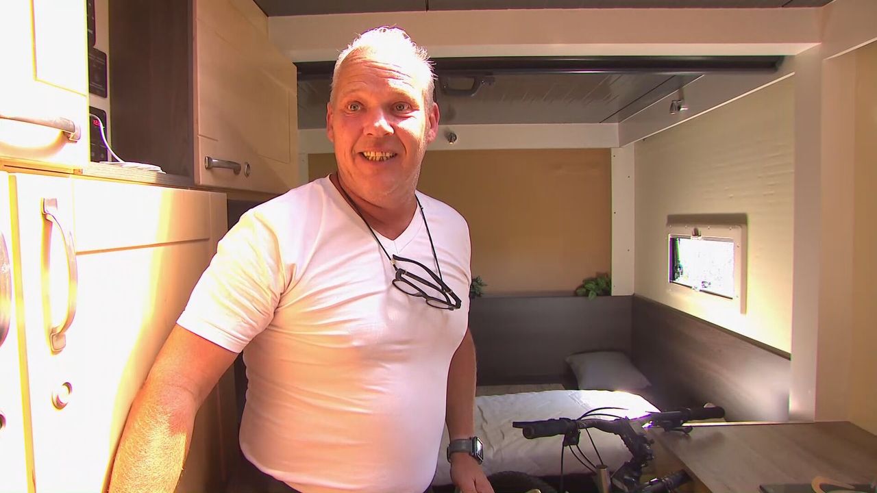 Maarten-Frank is dolblij met zijn nieuwe verblijf.