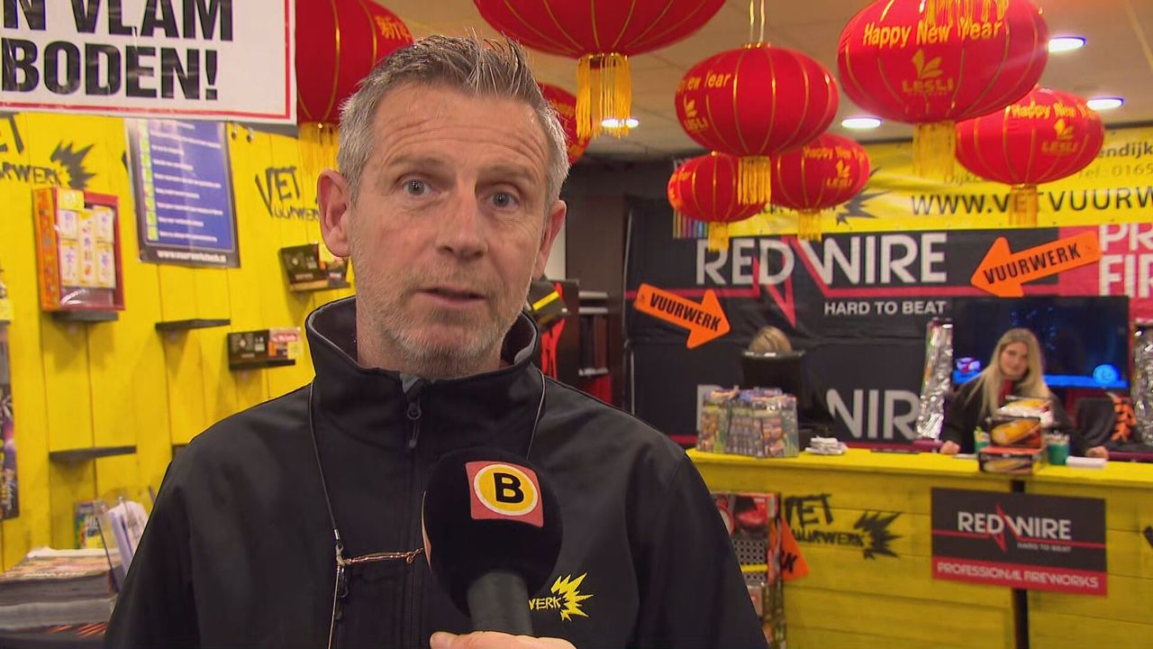 Rinaldo Matthijssen van Vet Vuurwerk (foto: omroep Brabant).