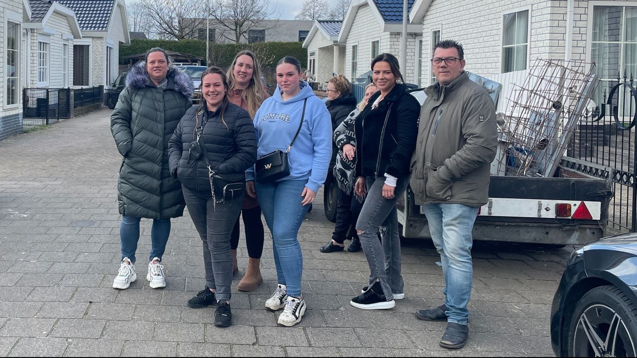 Het kampje aan de Orteliuslaan in Waalwijk.