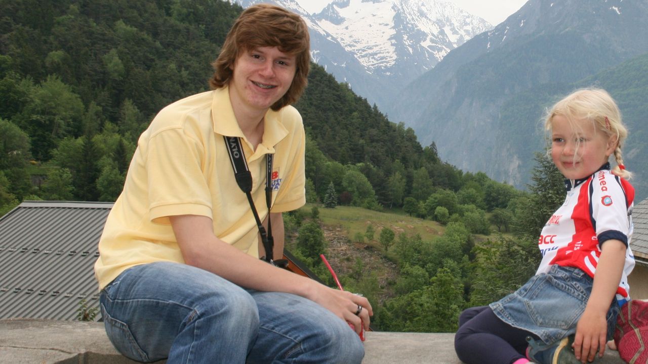 Anne en Bart die nu ernstig ziek is (eigen foto).