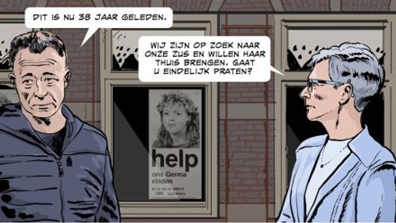 Een fragment uit het stripboek. 