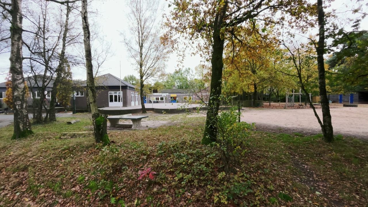 De school ligt midden in een bos (foto: Omroep Brabant).