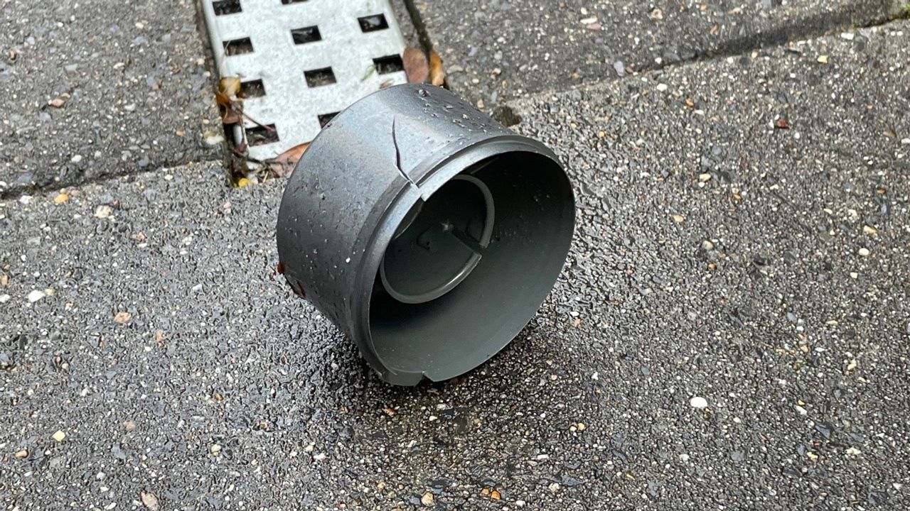 Een achtergebleven dop (foto: Omroep Brabant).