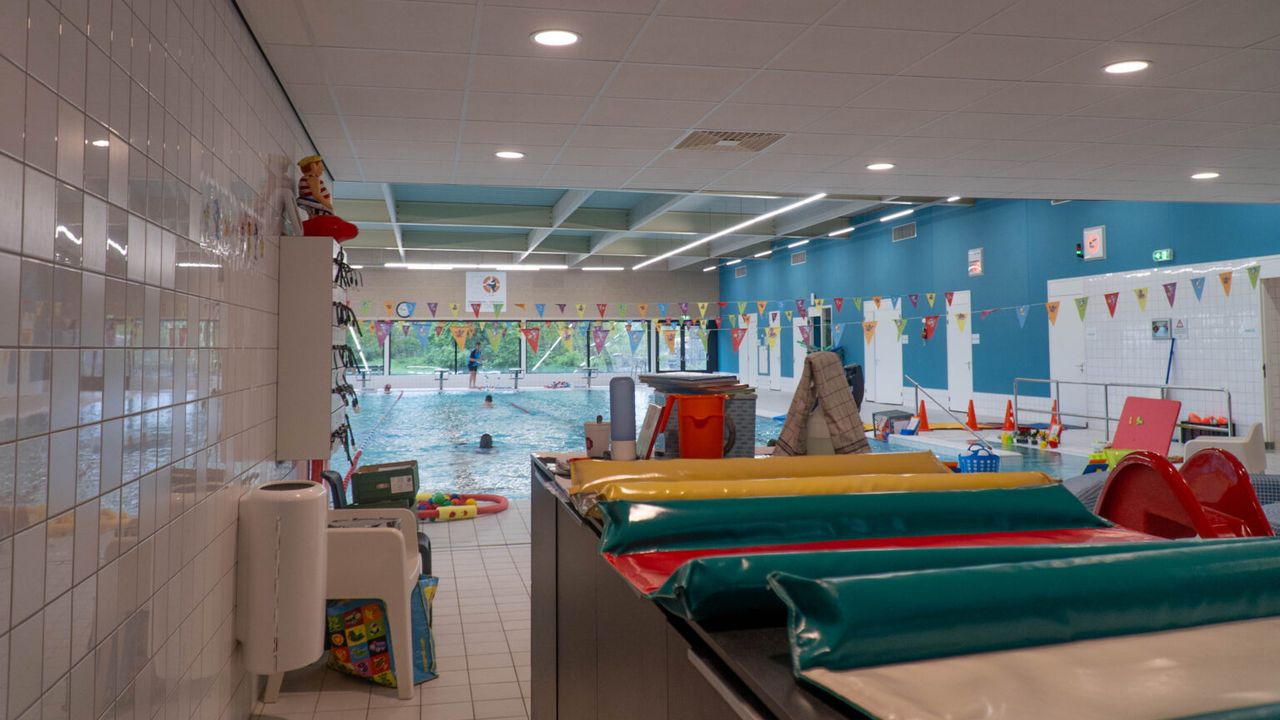 Het zwembad waar Rianne al die jaren haar lessen gaf (foto: Omroep Tilburg).
