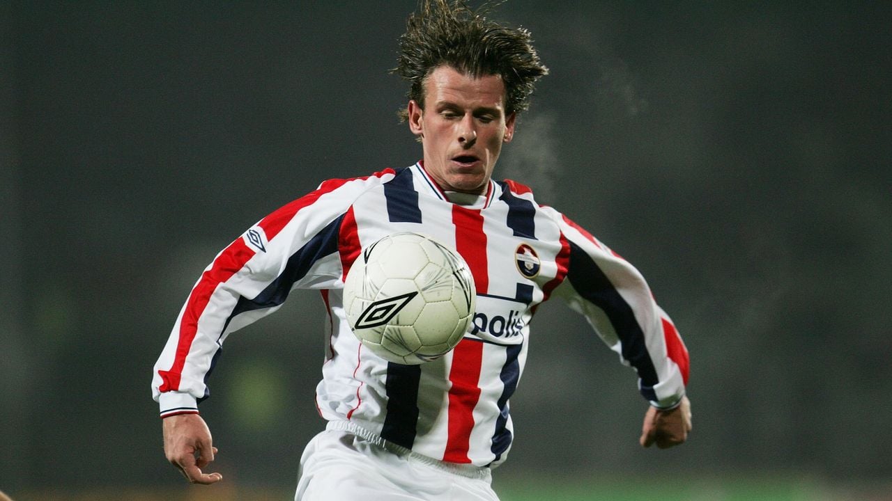Tom Caluwé in actie voor Willem II in 2005 (foto: ANP).
