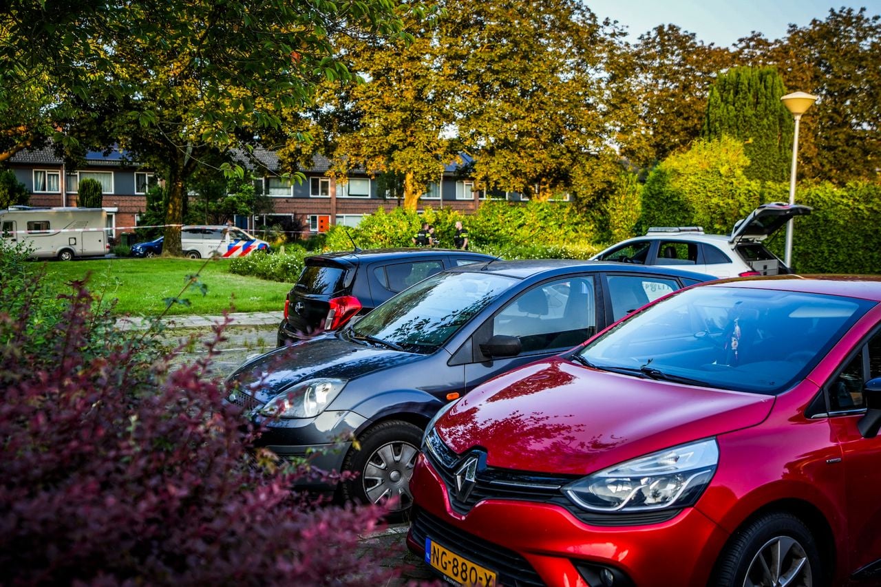 De grijze Ford (in het midden) zou de vluchtauto zijn (foto: SQ Vision).