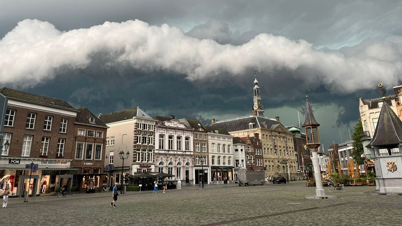 Jeroen Bosch zou in 1500 dagenlang met olieverf in de weer zijn geweest om dit tafereel vast te leggen, nu was Jan met één druk op de iPhone klaar (foto: Jan de Hond).