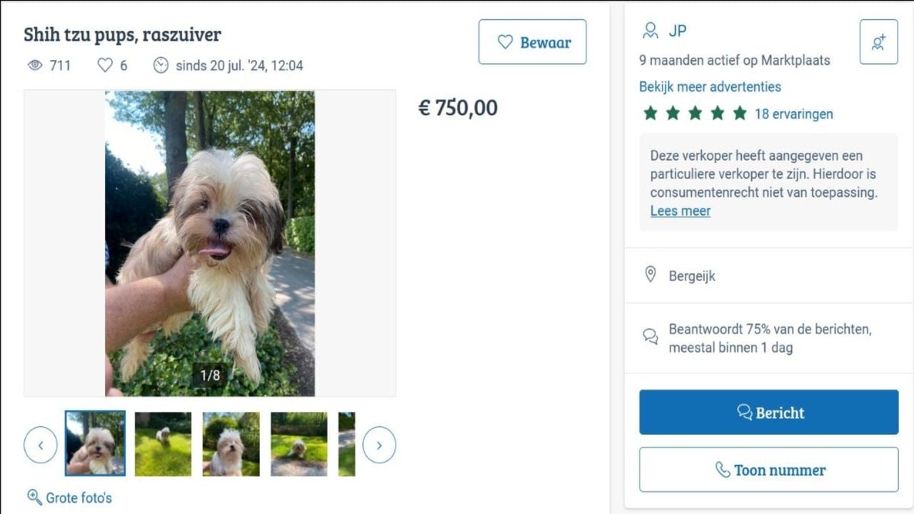 De advertentie van Jan Paridaans (foto: House of Animals).