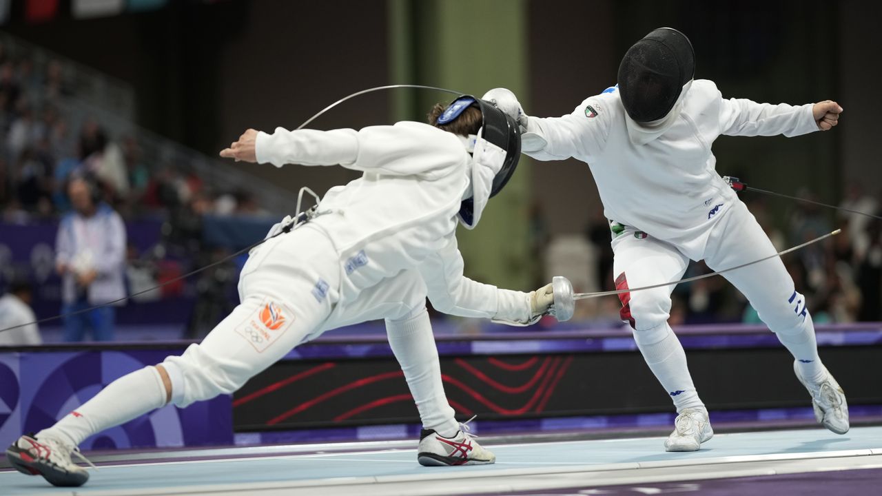 Tulen in zijn wedstrijd tegen de Italiaan Vismara (foto: via ANP).