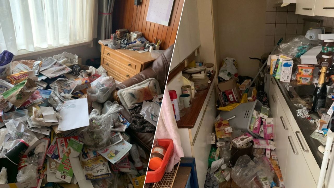 Peggy komt in zwaar verwaarloosde huizen als gevolg van hoarding (foto: Qlean Business).