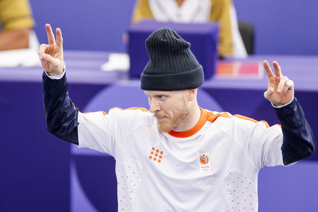 Menno van Gorp tijdens de kwalificatie Breaking (Foto: ANP)