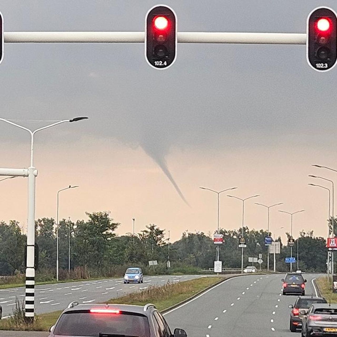 Jos van der Wiel zag de windhoos in Rosmalen.