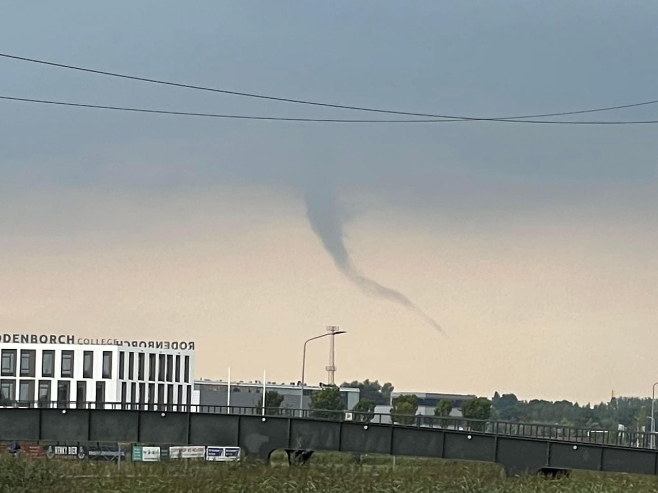 Hennie Kerssens spotte de windhoos in Rosmalen.