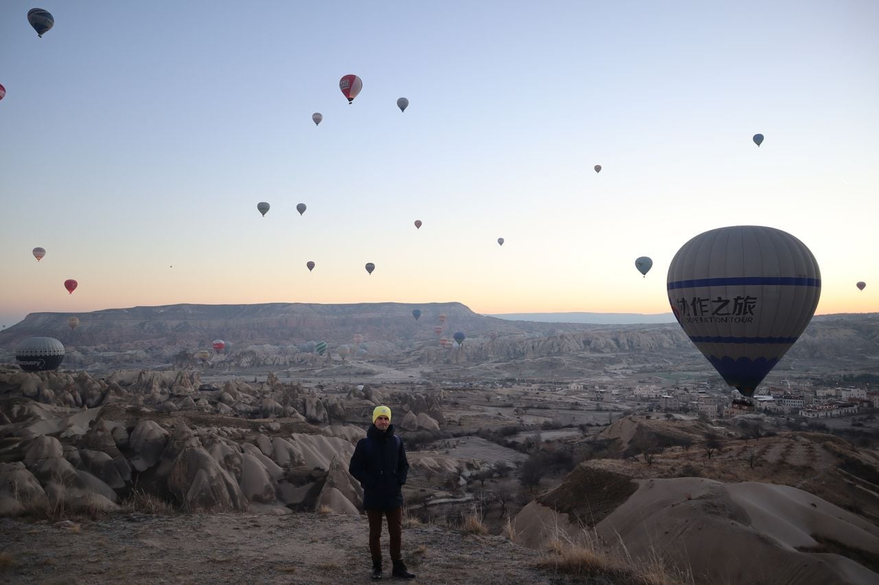 Gelukkig heeft Stijn de luchtballonnen wel op zien stijgen (Foto: Stijn Sannen) 