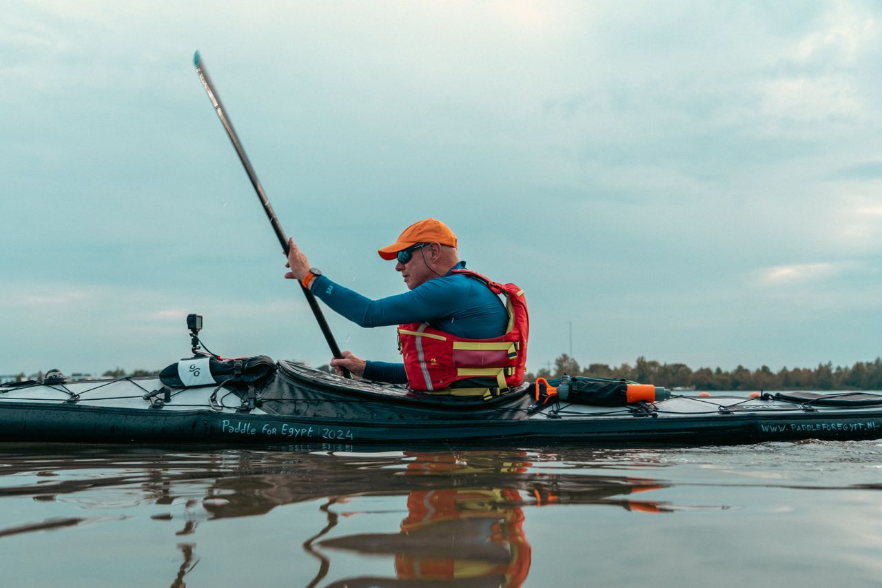 Rob is klaar voor zijn avontuur. 