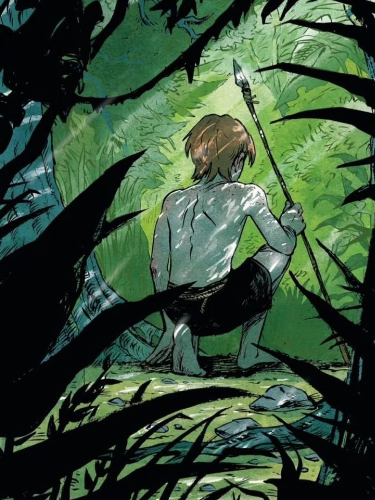 Een tekening van Aimée de Jongh uit Lord Of The Flies (foto: Scratch Books).