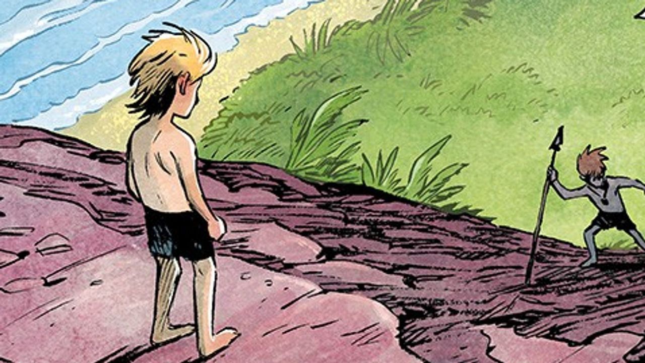 Een tekening van Aimée de Jongh uit Lord Of The Flies (foto: Scratch Books).