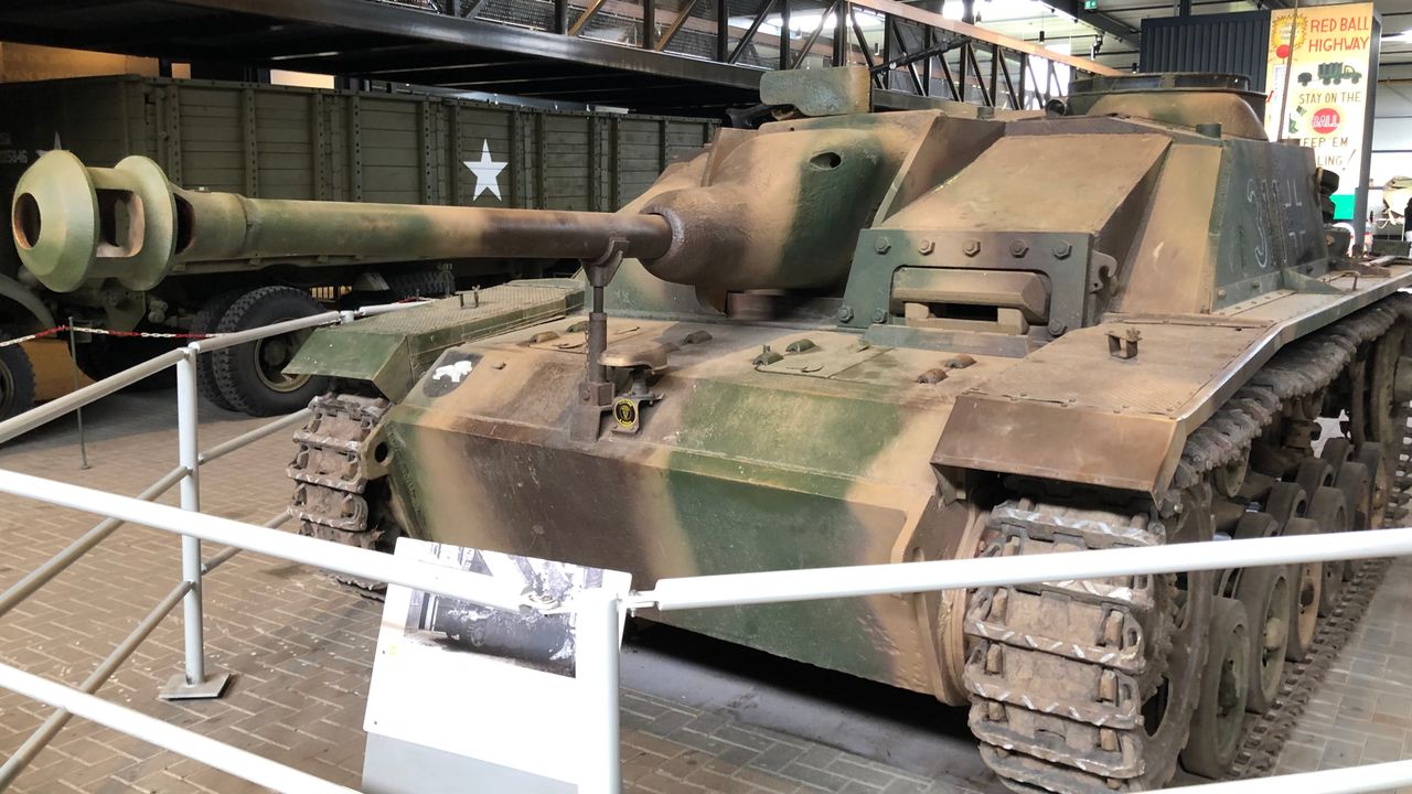 Een 'Stug' in oorlogsmuseum Overloon (foto: Willem-Jan Joachems)