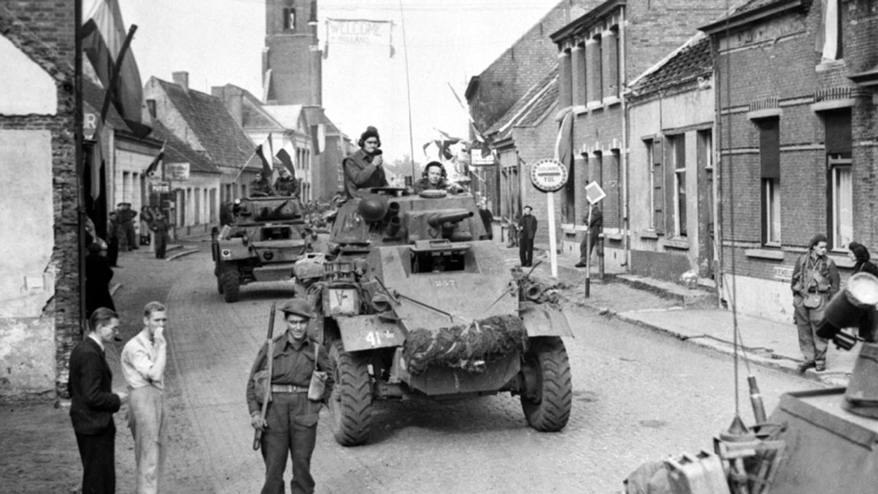 Canadese soldaten in Putte, oktober 1944 (foto: archief)